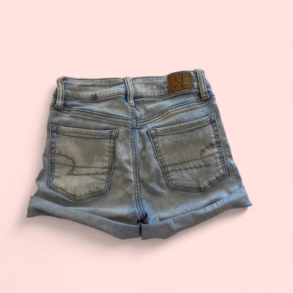 American Eagle- blue denim summer shorts